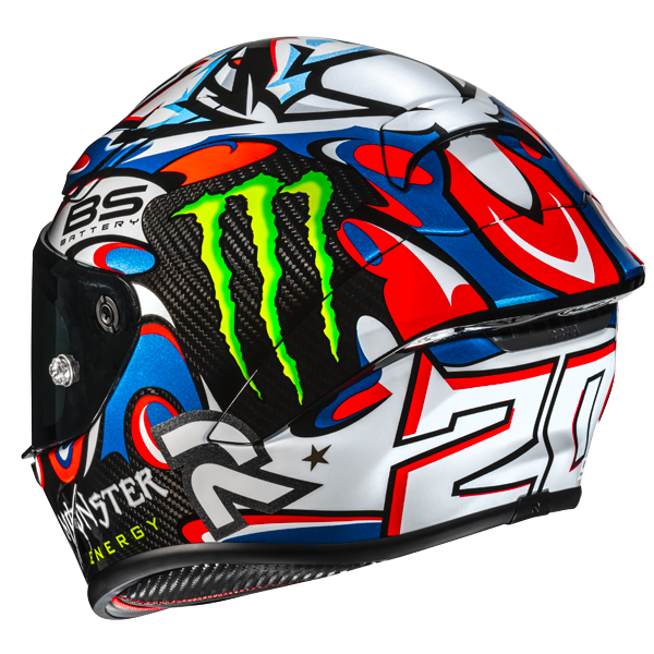 HJC RPHA 1 V2 Carbon Quartararo Le Mans 3 MC21 White / Red / Blue FREE UK Delivery, FREE 365 Day Returns | Moto Central