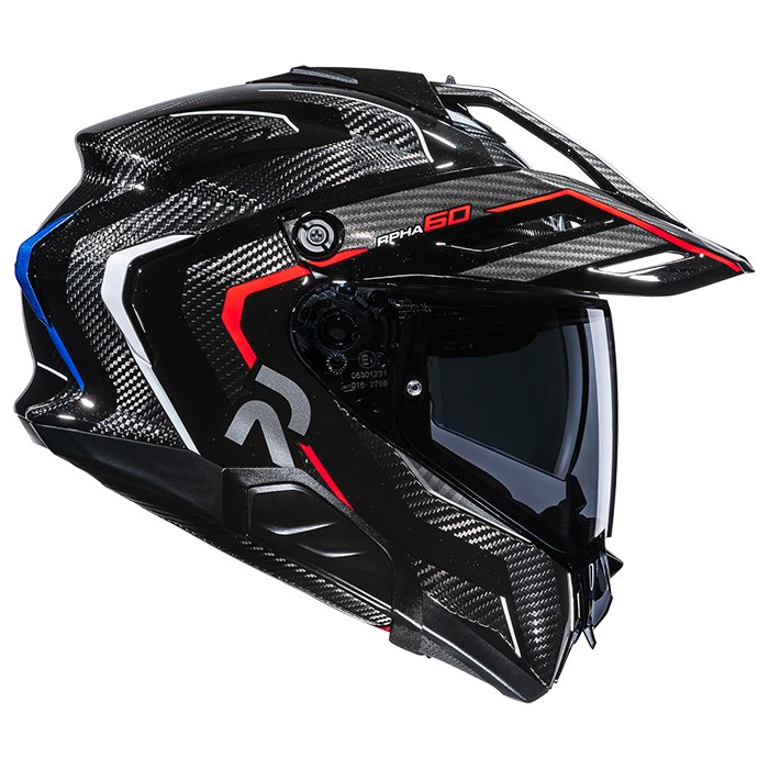 HJC RPHA 60 Carbon Oure MC21 White / Blue / Red FREE UK Delivery, FREE 365 Day Returns | Moto Central