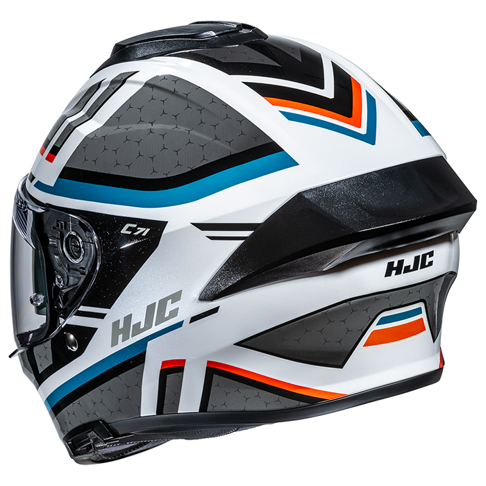 HJC C71 Novah MC27 Blue / Orange FREE UK Delivery, FREE 365 Day Returns | Moto Central