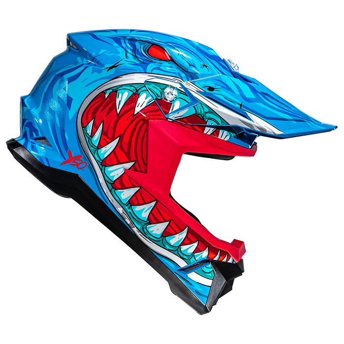 HJC Y50 Kids Megadon MC2 Blue FREE UK Delivery, FREE 365 Day Returns | Moto Central