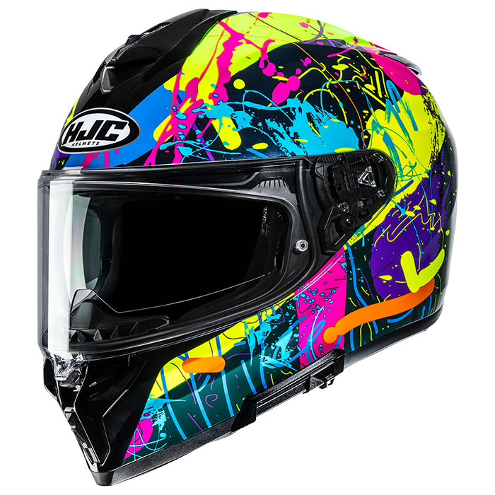 HJC i72 Electra MC38H Fluo Yellow / Purple FREE UK Delivery, FREE 365 Day Returns | Moto Central