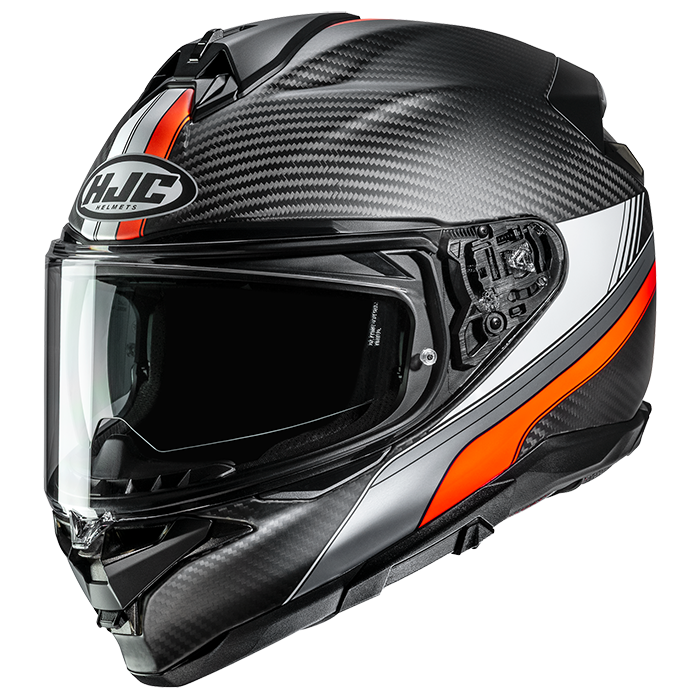 HJC F72 Carbon EOS MC6HSF Fluo Orange FREE UK Delivery, FREE 365 Day Returns | Moto Central