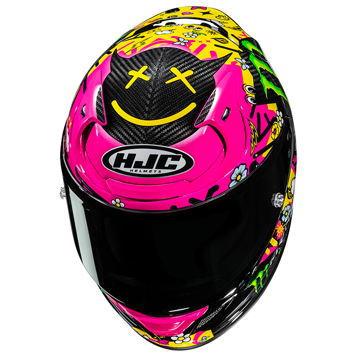 HJC RPHA 12 Carbon Quartararo Le Mans 4 MC8  Pink FREE UK Delivery, FREE 365 Day Returns | Moto Central