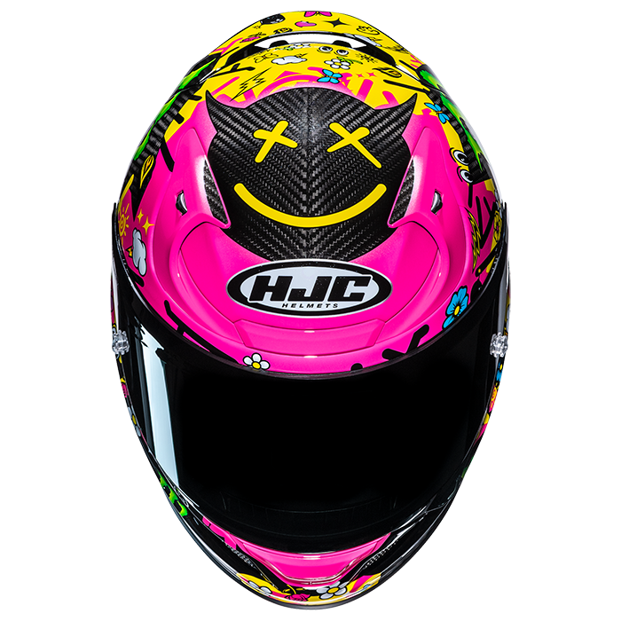 HJC RPHA 12 Carbon Quartararo Le Mans 4 MC8  Pink FREE UK Delivery, FREE 365 Day Returns | Moto Central