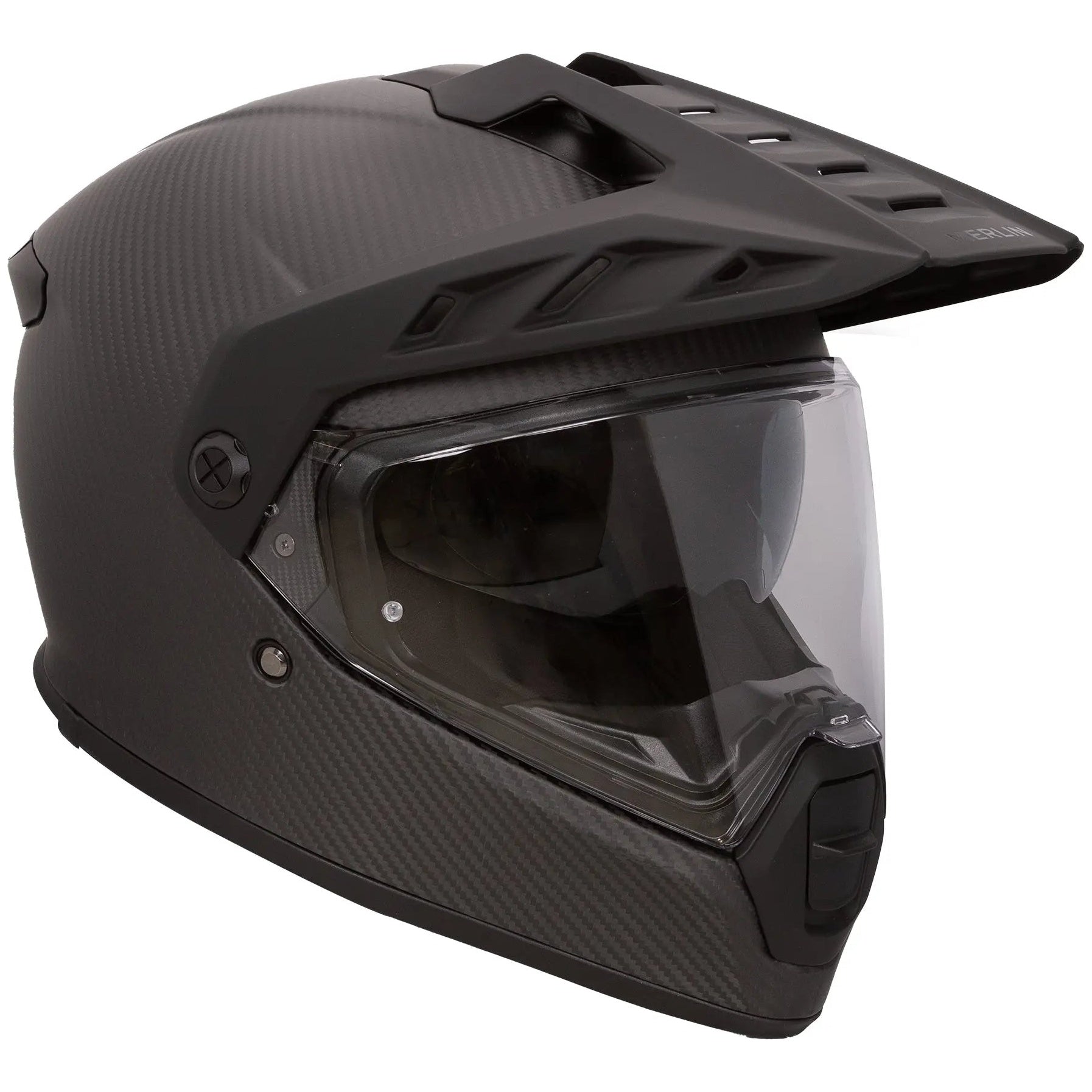 Merlin Torres Matt Carbon motocross motorcycle helmet, right-side view