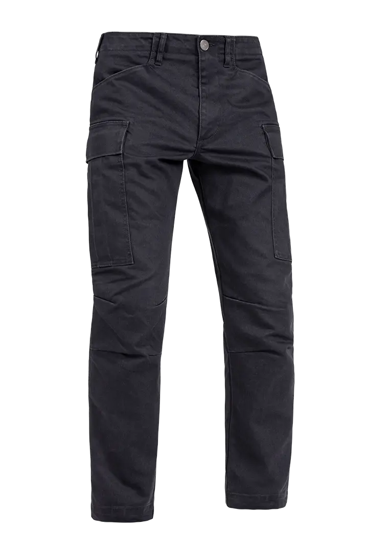 John Doe Regular Protective Cargo Trouser Mono Black / Black  - FREE UK Shipping, FREE 365 Day Returns | Moto Central