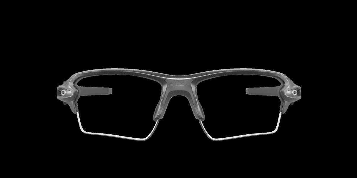 Oakley Flak 2.0 XL OO9188-16 Steel / Clear to Black Iridium Photochromic front view