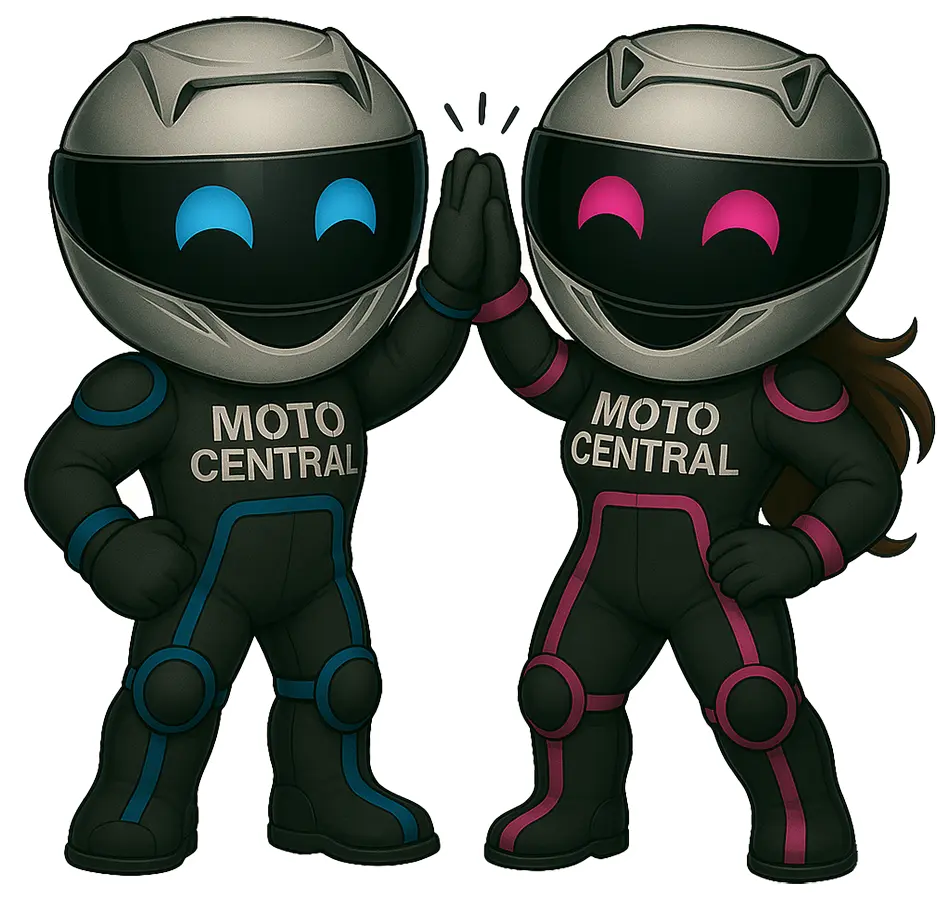 Moto Central Mascot And Female Mascot V2 Sticker FREE UK Delivery, FREE 365 Day Returns | Moto Central