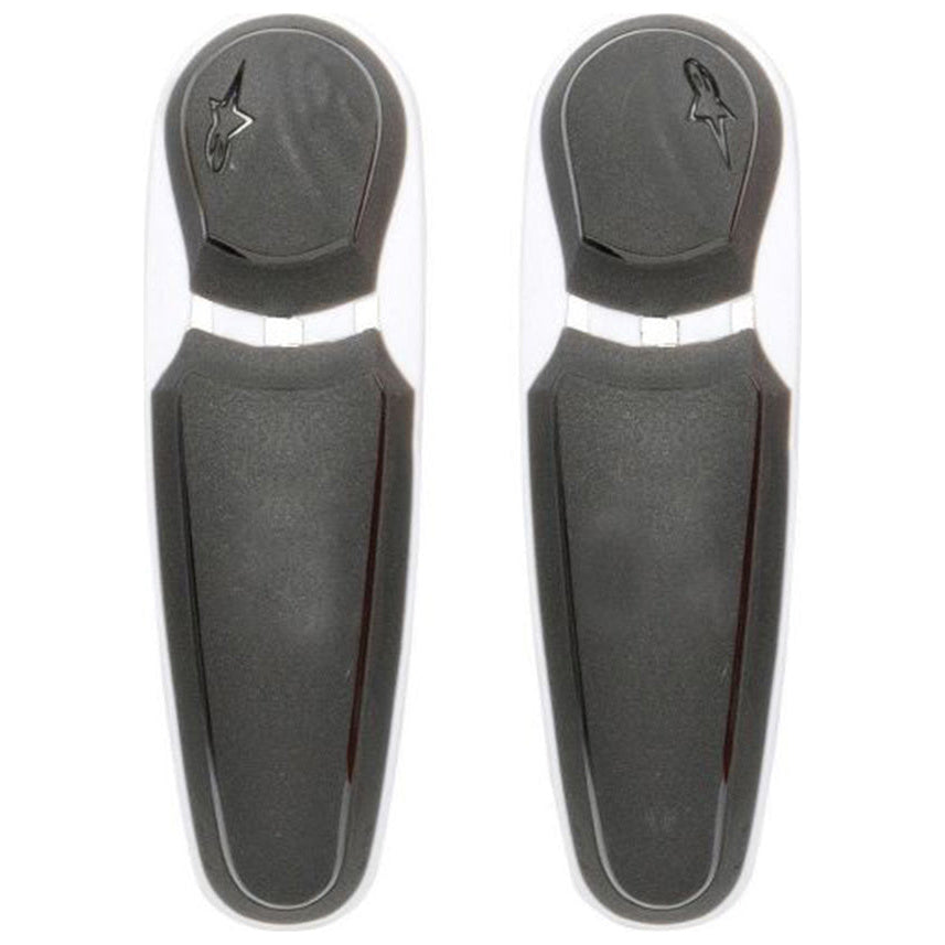 Alpinestars SMX Plus Toe Slider White / Black 2012 - pair of replacement motorcycle boot toe sliders