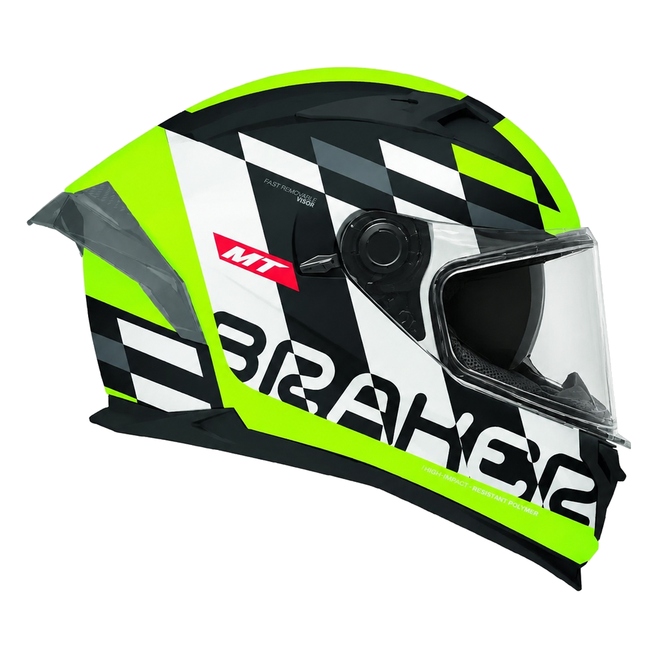 MT Helmets Braker SV Foster B3 Matt Fluorescent