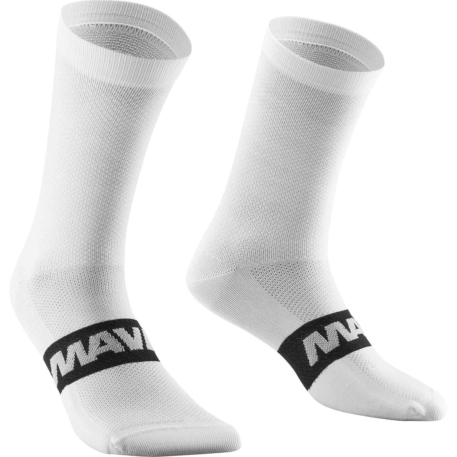 Mavic Essential Mid Socks White - FREE UK Shipping, FREE 365 Day Returns | Moto Central
