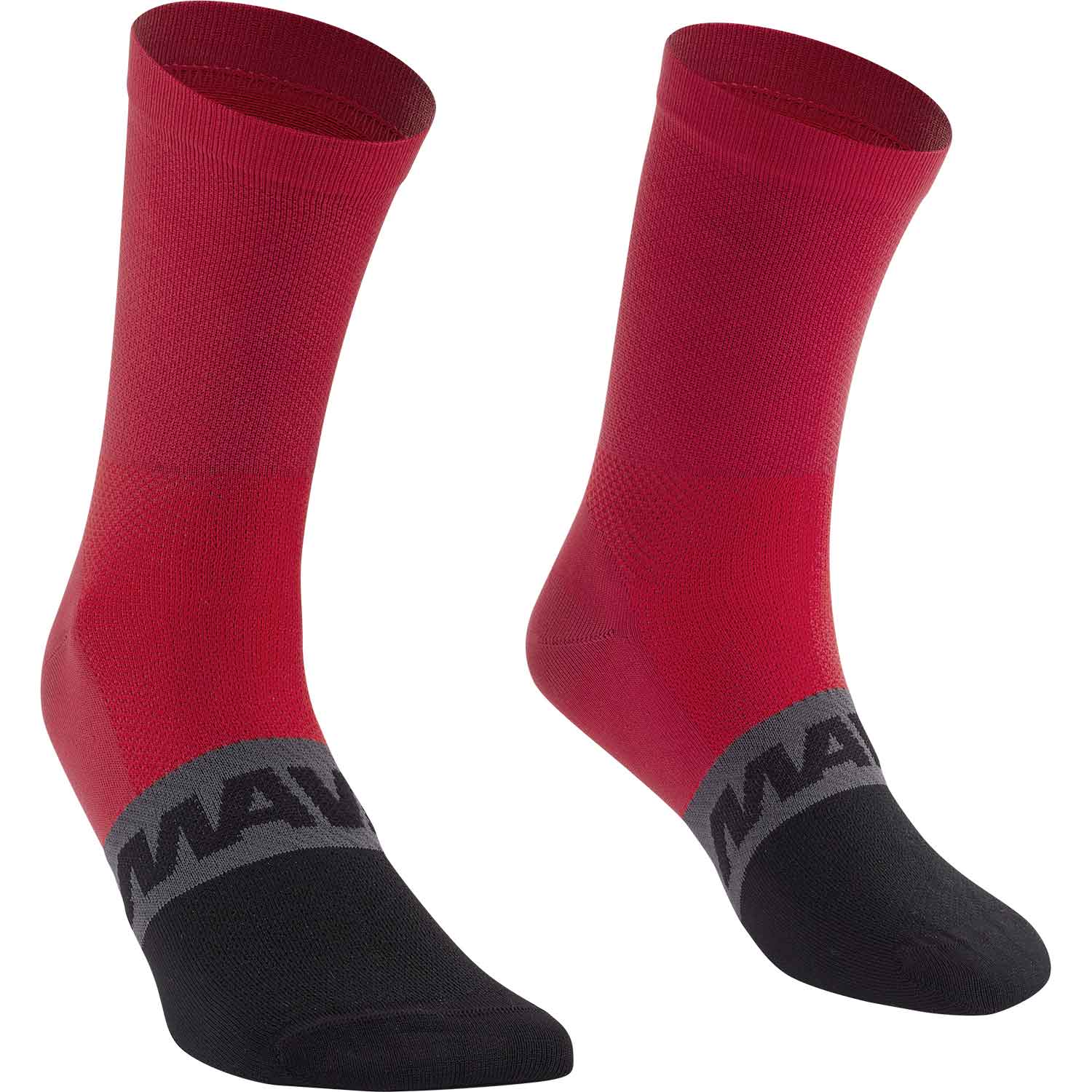Mavic Aksium Mid Socks Burgundy / Black - FREE UK Shipping, FREE 365 Day Returns | Moto Central