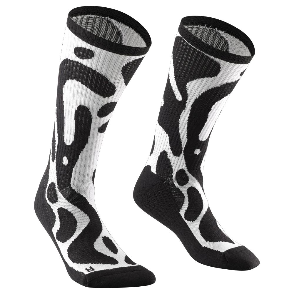 Mavic Deemax Graphic Socks Black / White - FREE UK Shipping, FREE 365 Day Returns | Moto Central