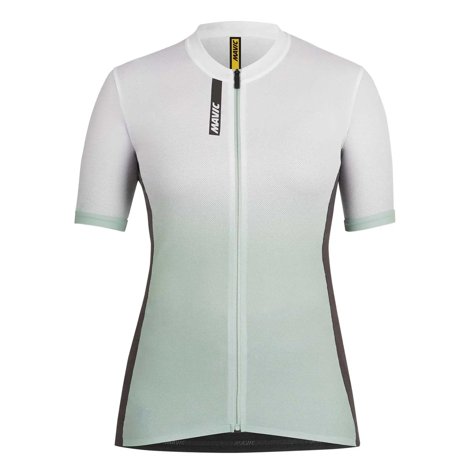 Mavic Essential Graphic Ladies Short Sleeves Jersey Mint White - FREE UK Shipping, FREE 365 Day Returns | Moto Central