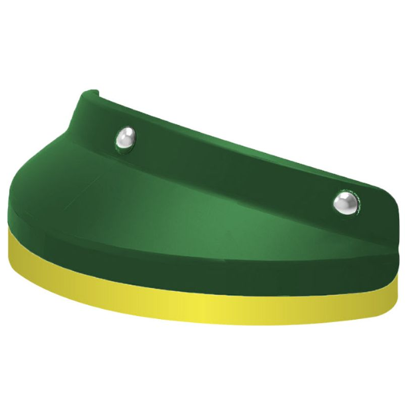 Nexx X.G30 Helmet Peak Extensor Green / Yellow - helmet peak extensor side view