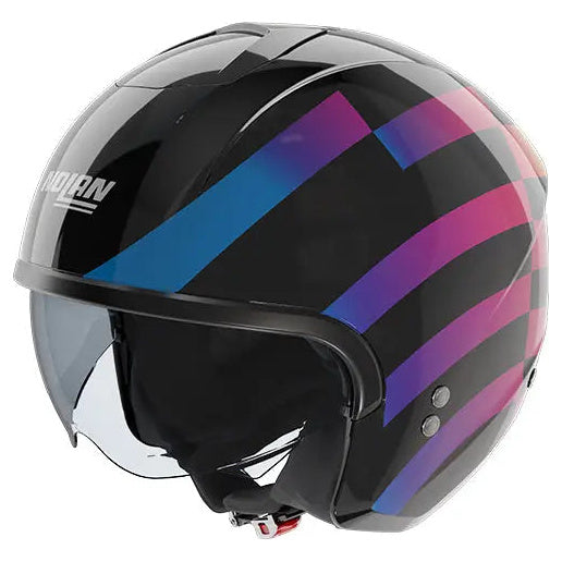 Nolan N20-2 Policromo Multi Colour open-face motorcycle helmet, right-side profile