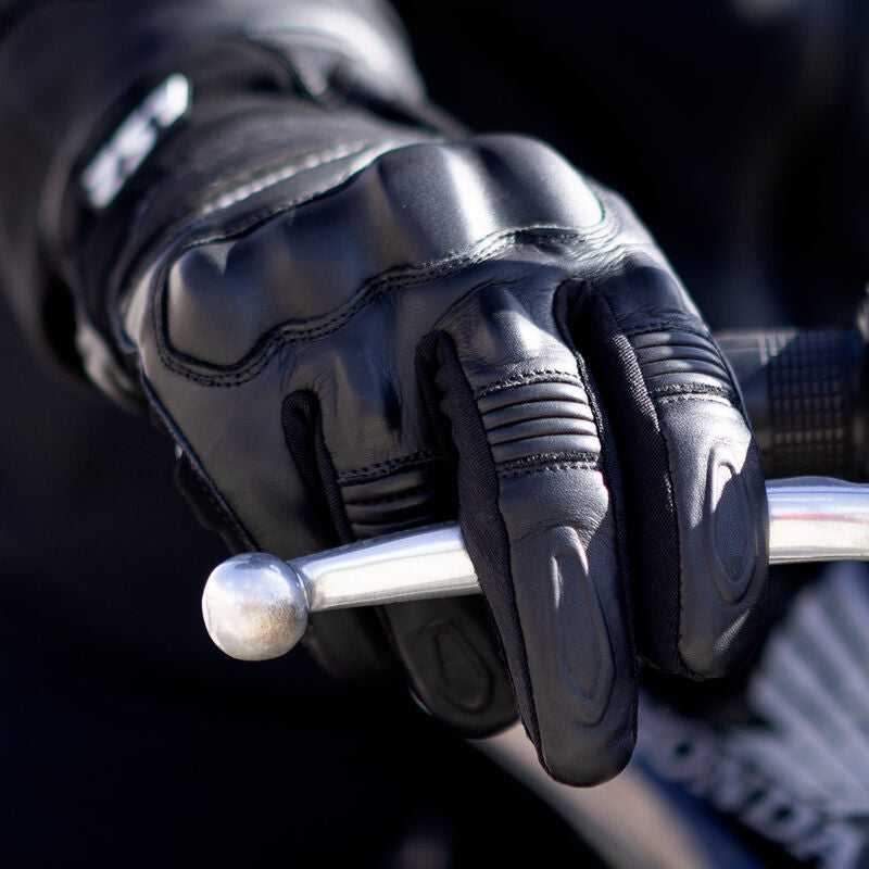 LS2 Octane Waterproof Leather Gloves Black