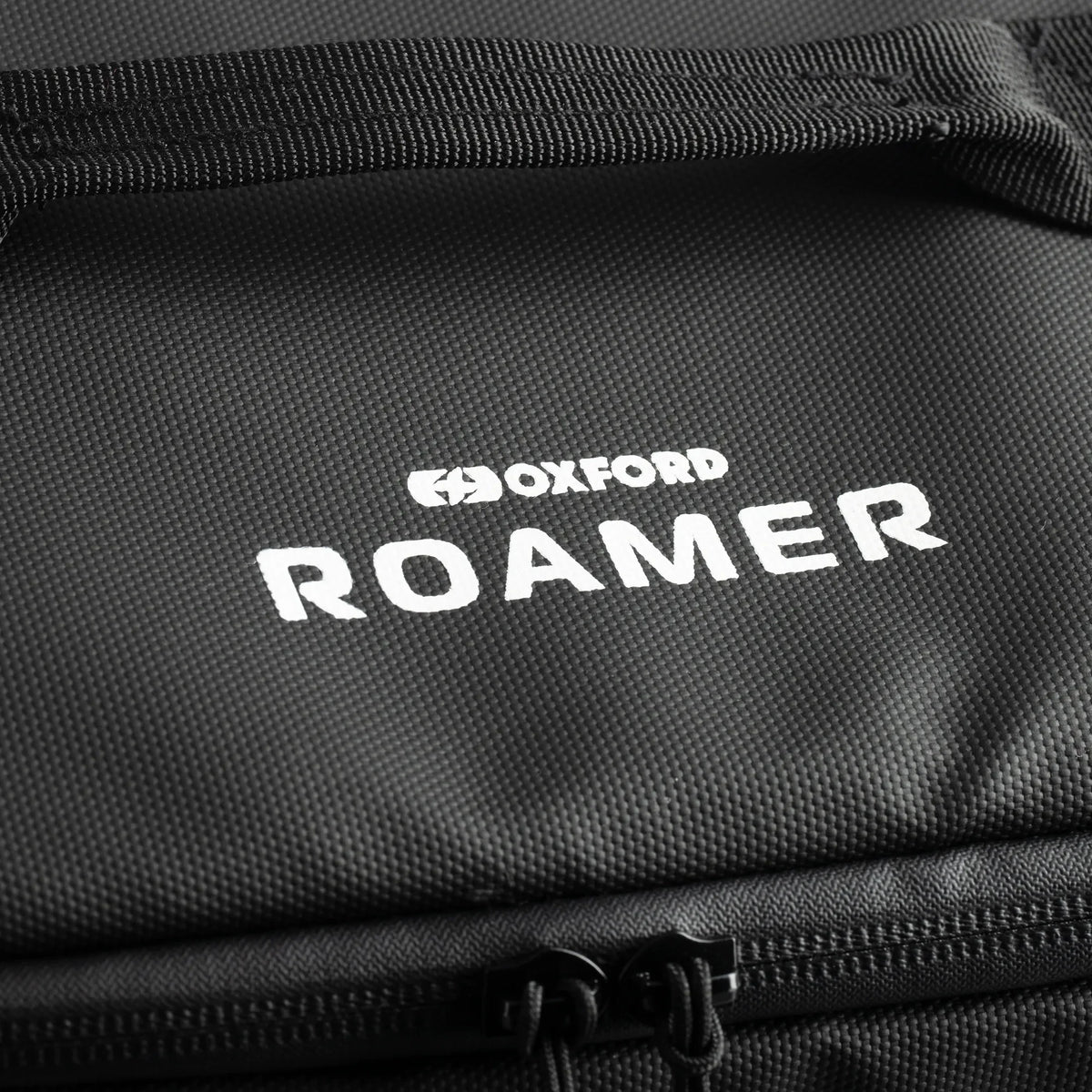 Oxford Roamer Grab Bag Black - 10 Liters - Oxford Roamer logo detail