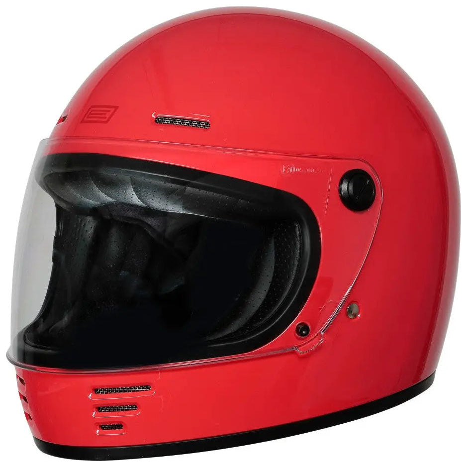 Origine Omega 22.06 Gloss Red motorcycle helmet, left-side view
