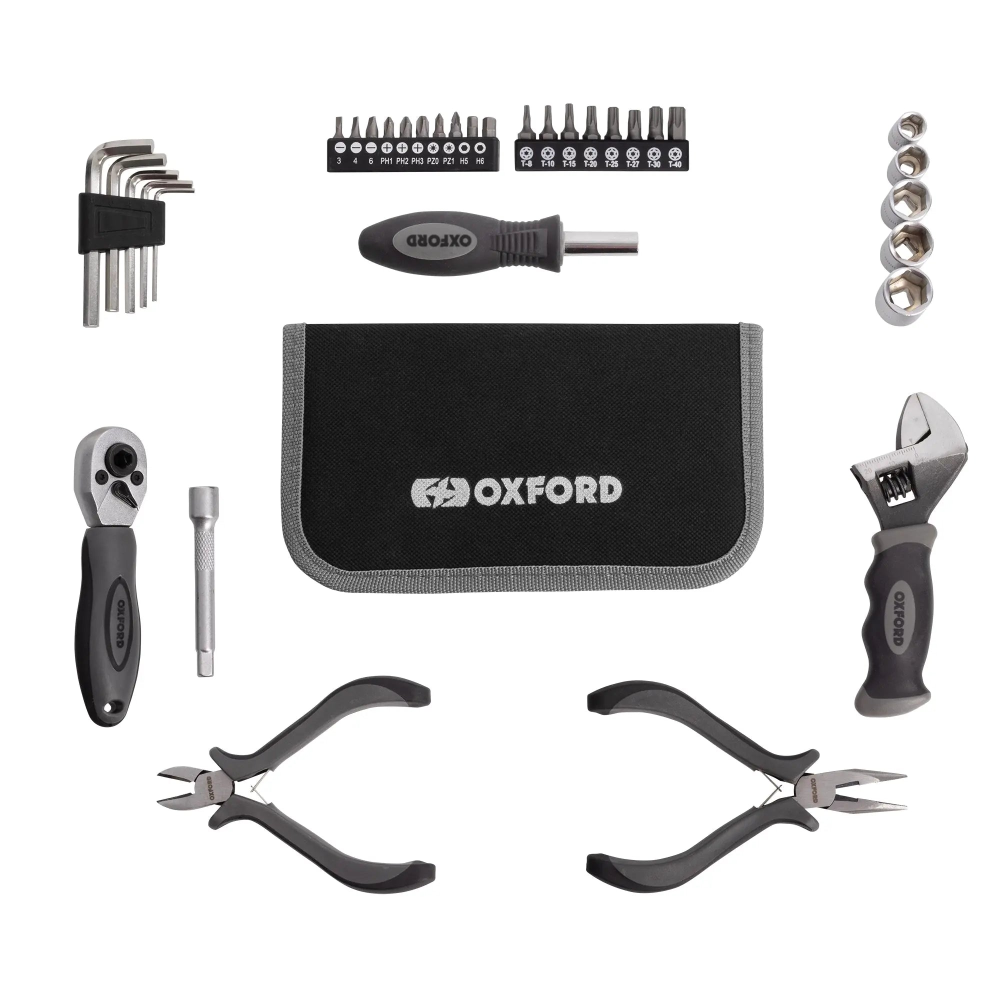 Oxford Pro V2 Tool Kit FREE UK Delivery, FREE 365 Day Returns | Moto Central