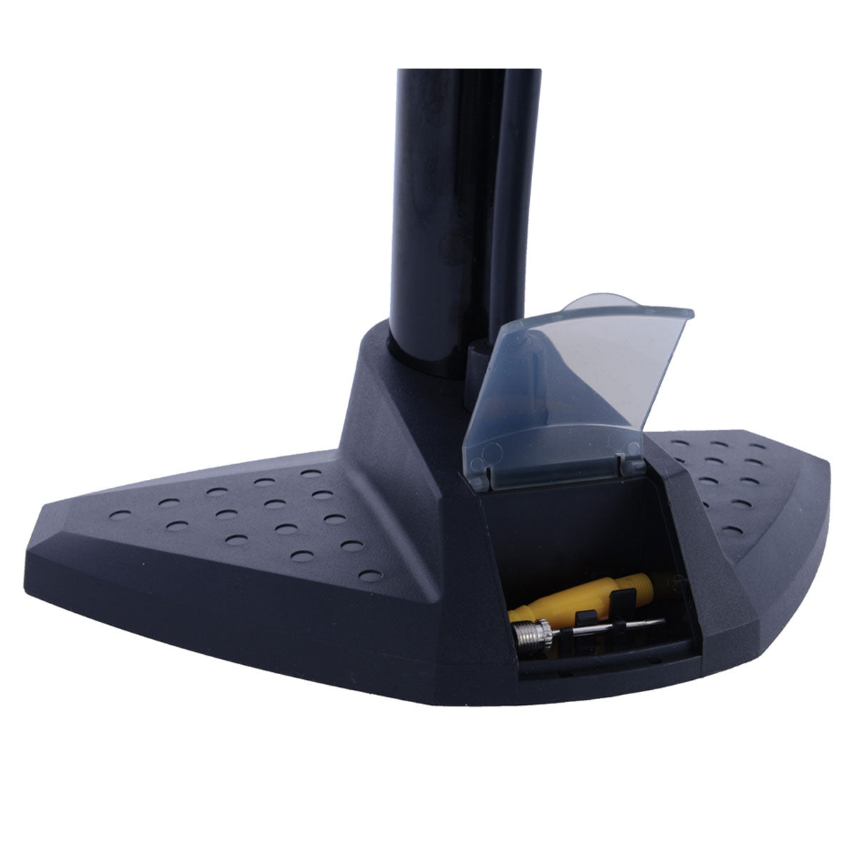 Oxford Airtrack Workshop Steel Floorpump With Gauge Black