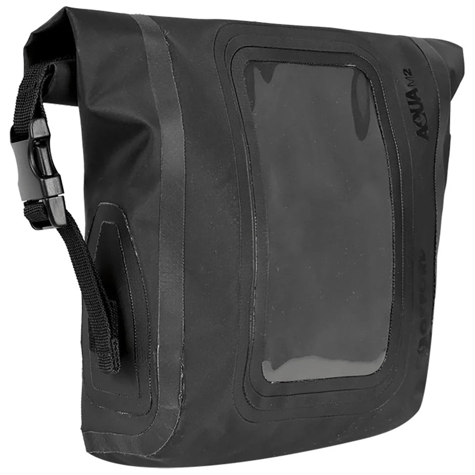 Oxford Aqua M2 Tank Bag Black Mini - 2 Litres front three-quarter view