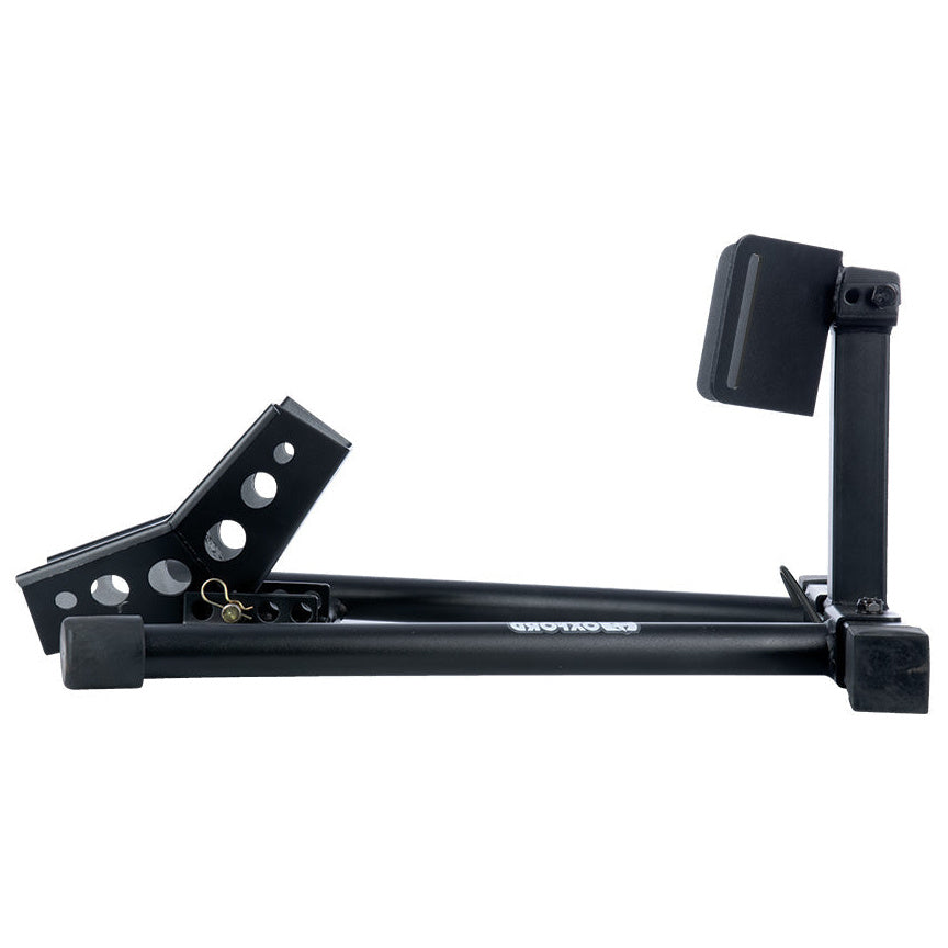 Oxford Bike Dock Front Wheel Stand Black - left side view