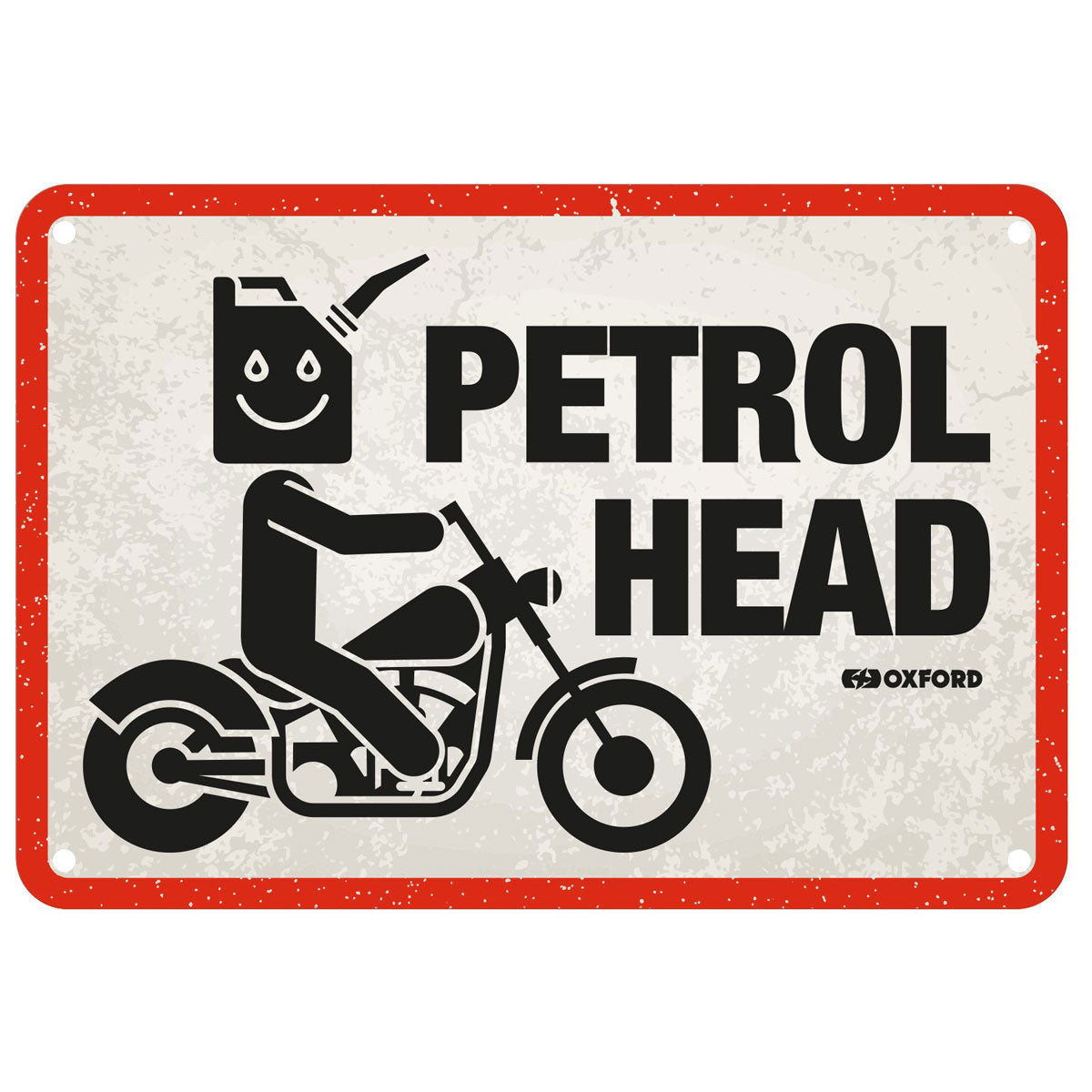 Oxford Petrol Head Garage Metal Sign - 30cm x 20cm x 0.25mm