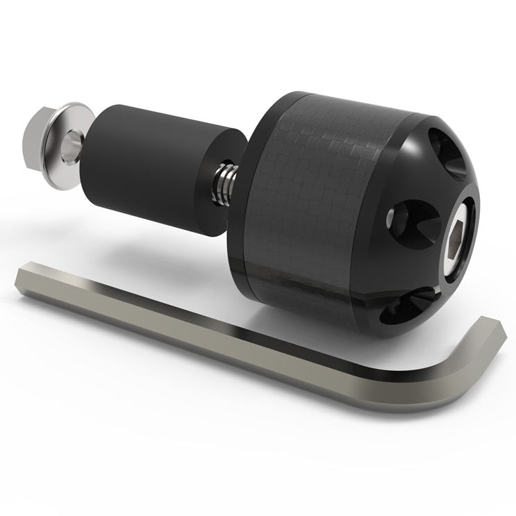 Oxford Handlebar CarbEnds 1 Black Pair - product view
