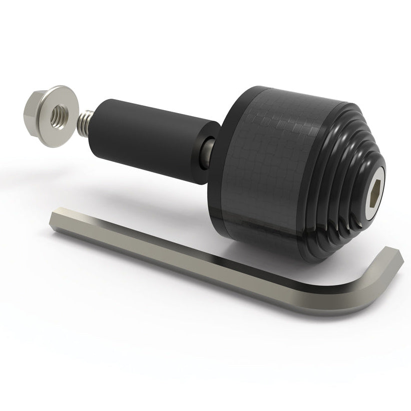Oxford Handlebar CarbEnds 2 Black Pair - product view