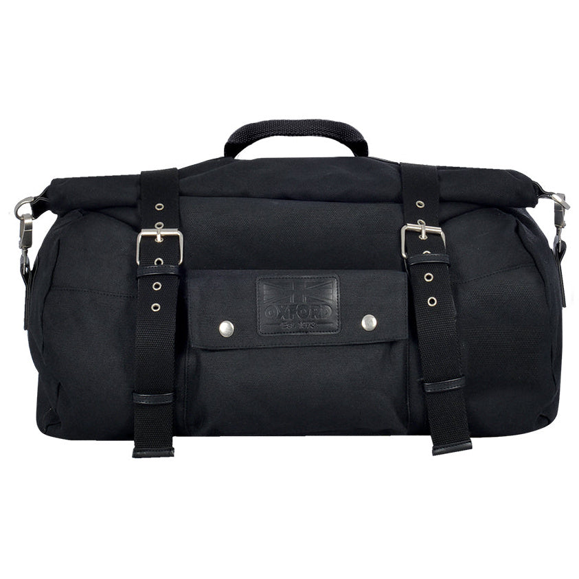 Oxford Heritage Roll Bag Black - 20 Litres - front product view