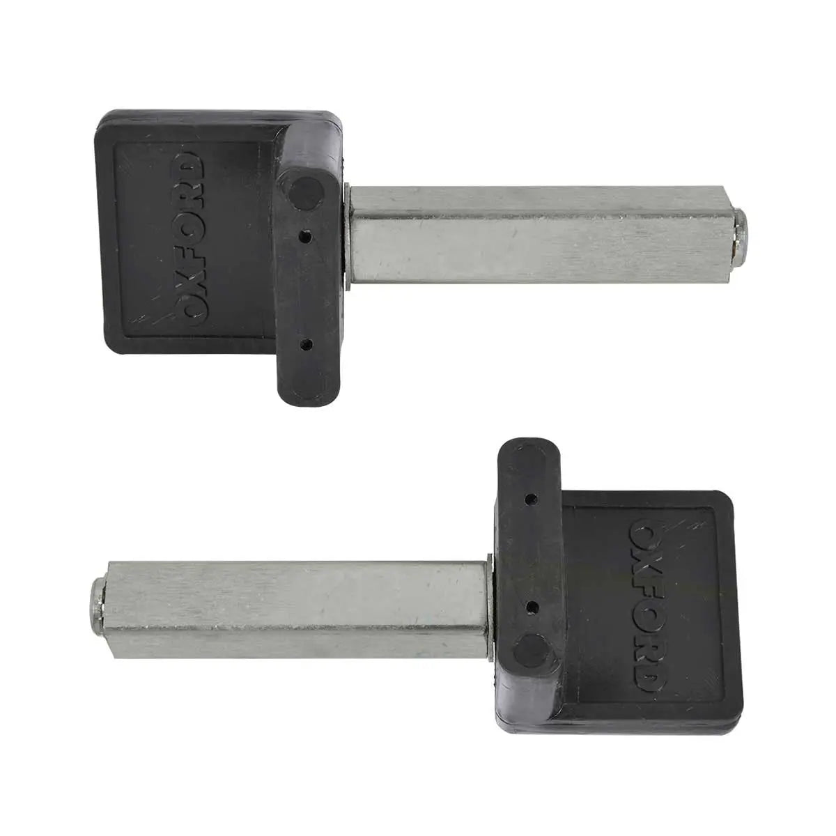 Oxford Rear Paddock Stand Spare L-Cups Black / Silver - 1 Pair - FREE UK Shipping, FREE 365 Day Returns | Moto Central