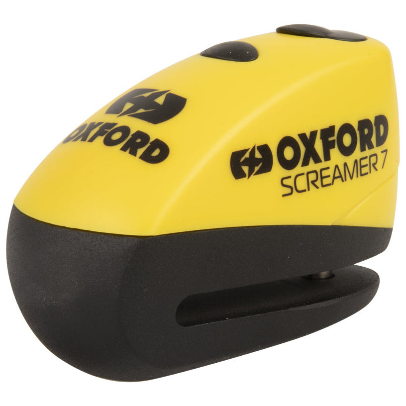 Oxford Screamer7 Alarm Disc Lock Yellow / Black yellow and black alarm disc lock product view