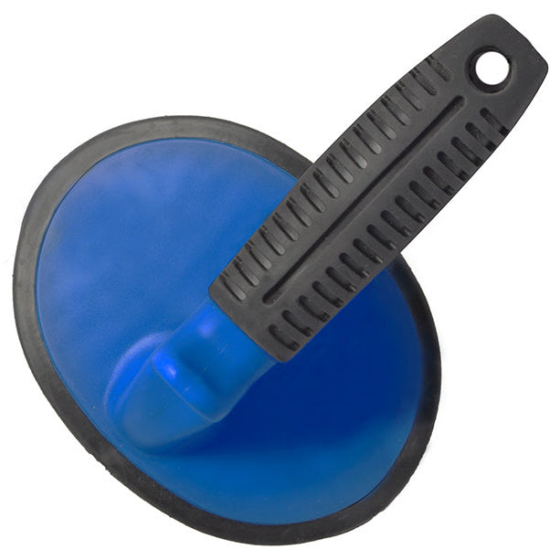 Oxford Scrub Brush Blue / Black For Tyres blue and black motorcycle tyre brush underside view