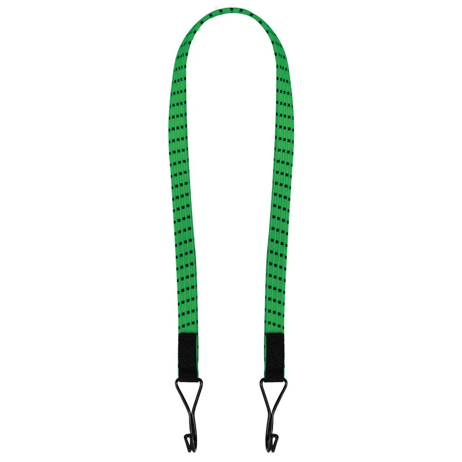 Oxford Twin Wire Flat Bungee Black / Green – black and green twin-wire bungee product view