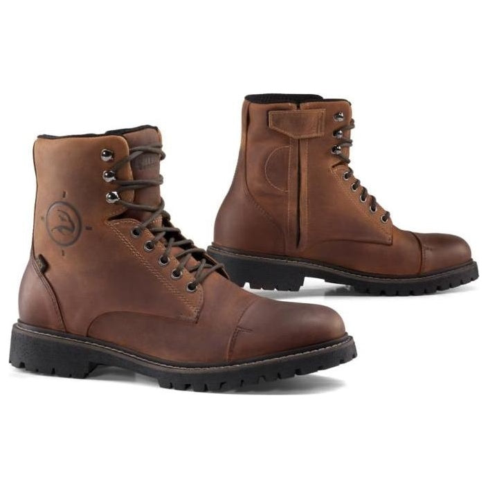 Falco Gordon 2 Leather Boots Brown – front and side views