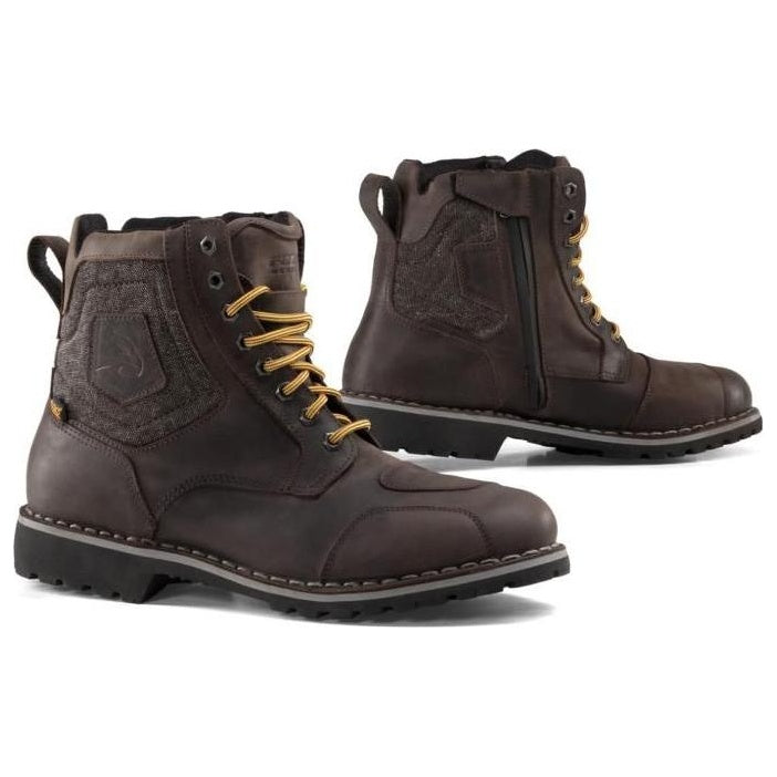 Falco Ranger 2 Leather / Textile Boots Dark Brown – front and side views