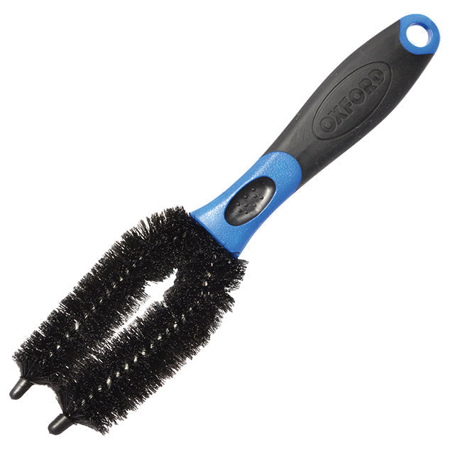Oxford Prong U Shaped Cleaning Brush Black U-shaped motorcycle cleaning brush product view on a white background