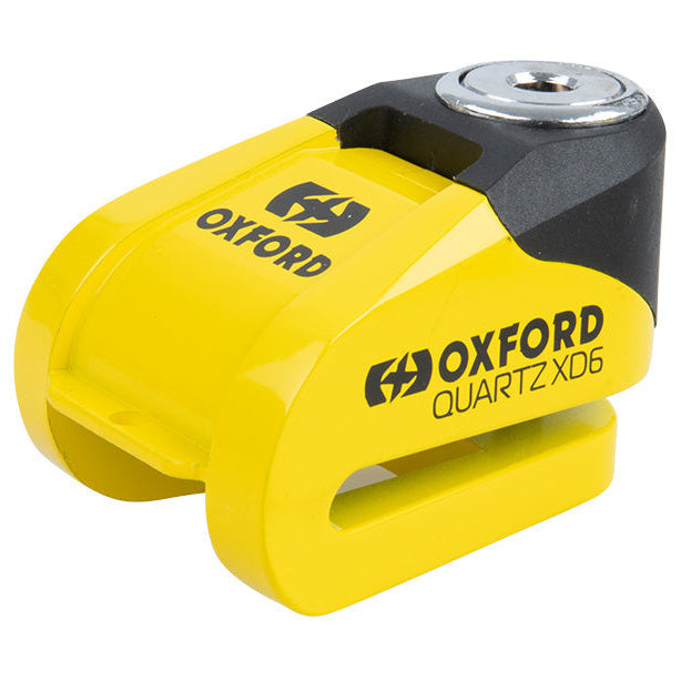 Oxford Quartz XD6 Disc Lock Yellow / Black - 6mm x 0.9m XD6 disc lock product view on a white background