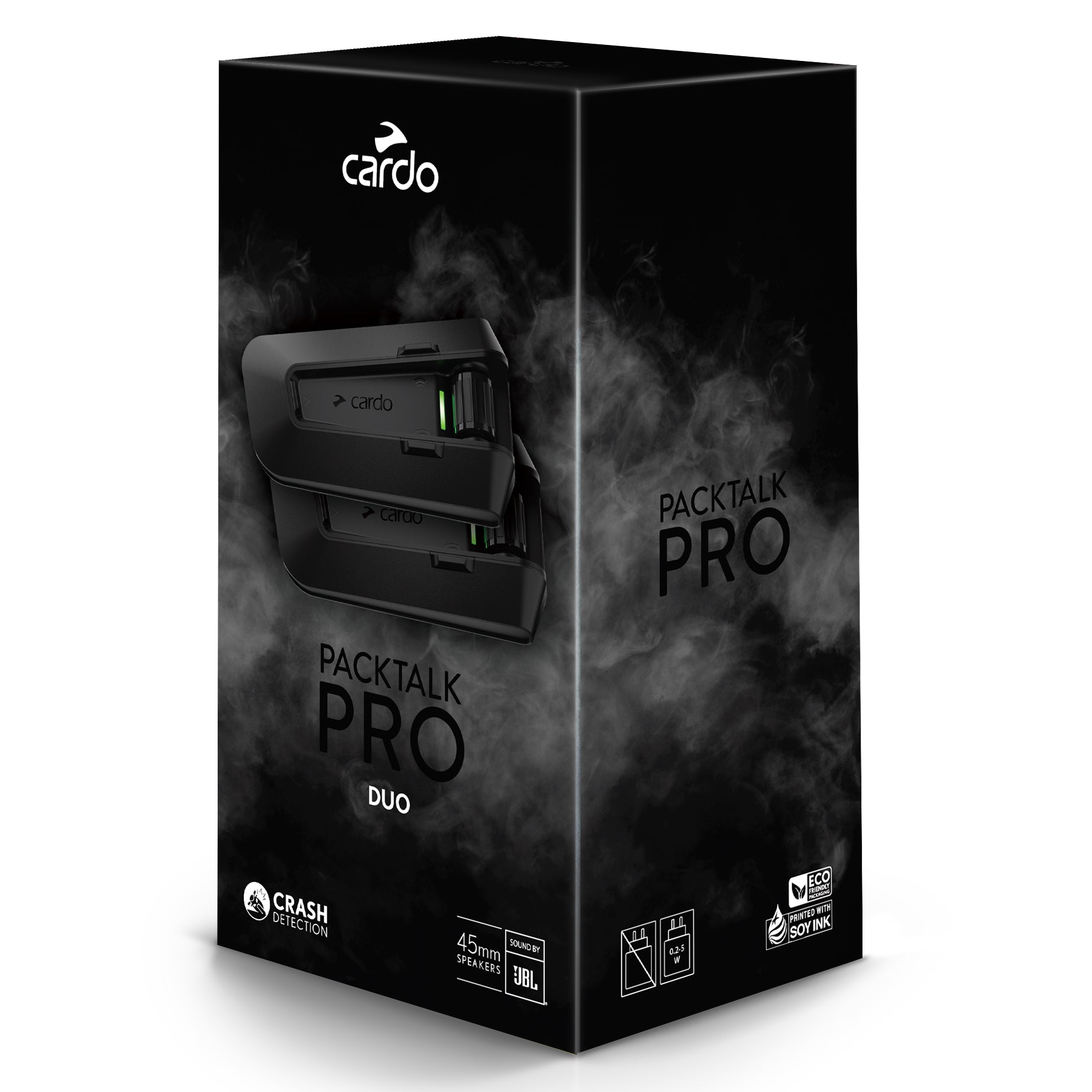 Cardo Packtalk Pro Duo Bluetooth Intercom Systems Black