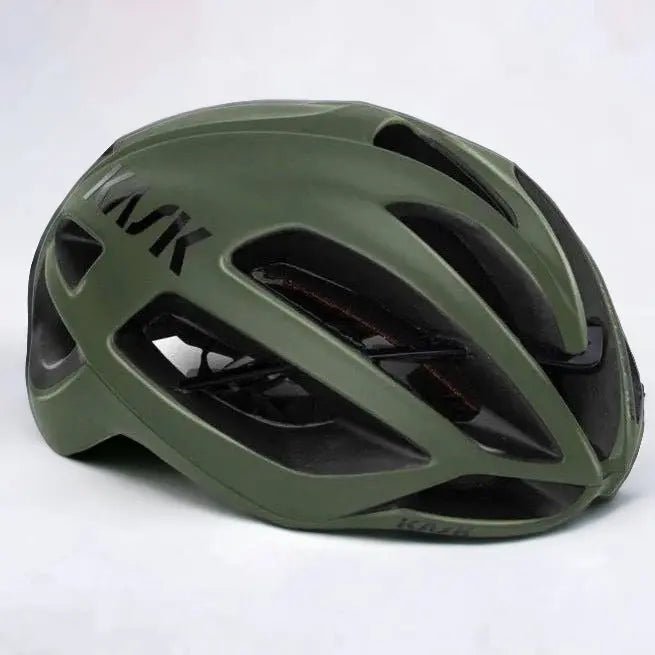 Kask Protone Aero Road Helmets Matt Olive Green - FREE UK Shipping, FREE 365 Day Returns | Moto Central