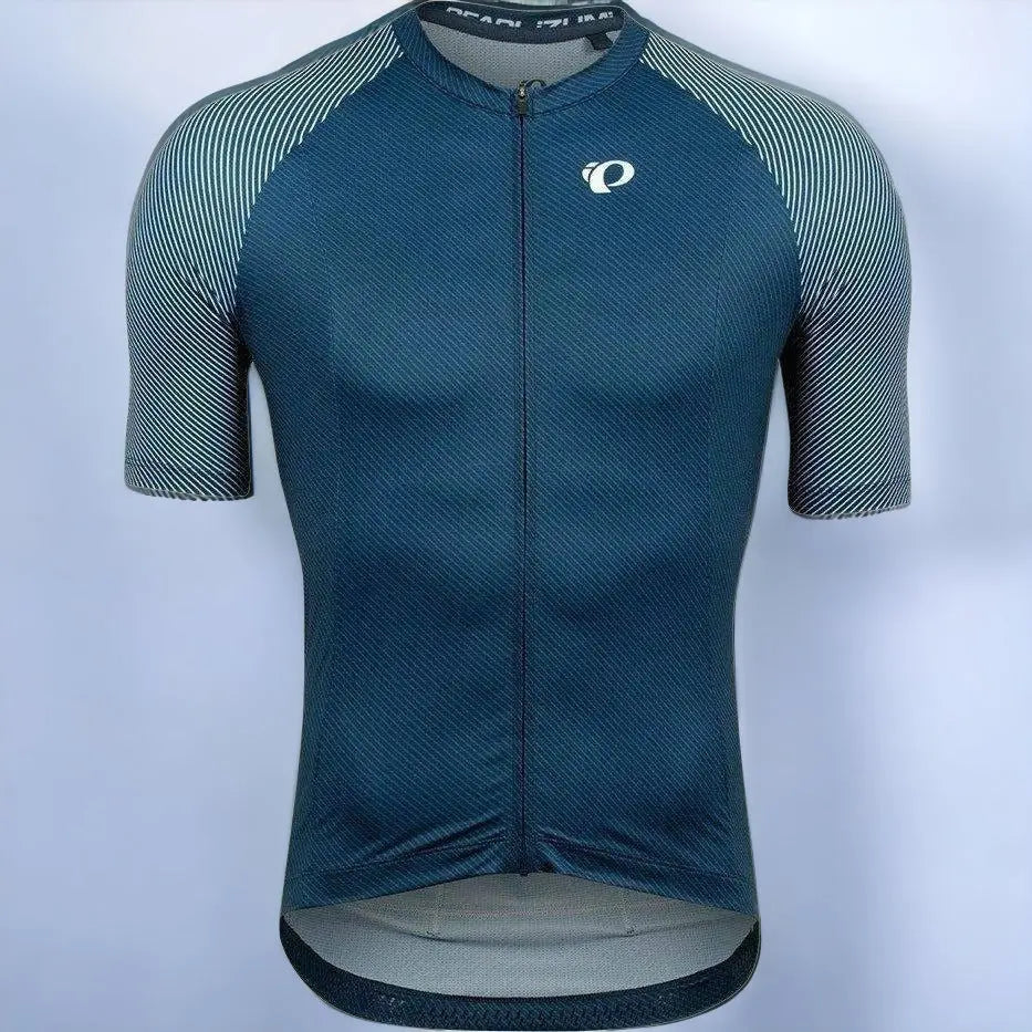 Pearl Izumi Interval Jersey Navy / White Bevel - FREE UK Shipping, FREE 365 Day Returns | Moto Central