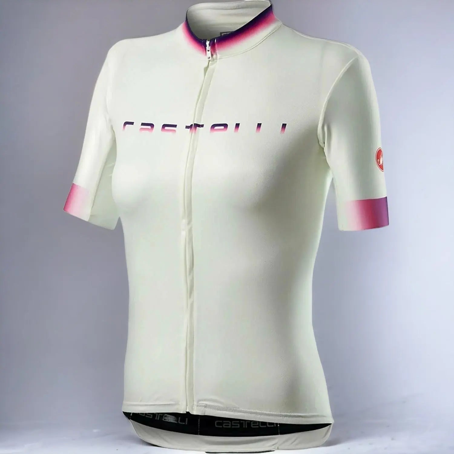 Castelli Gradient Jersey Ivory - FREE UK Shipping, FREE 365 Day Returns | Moto Central