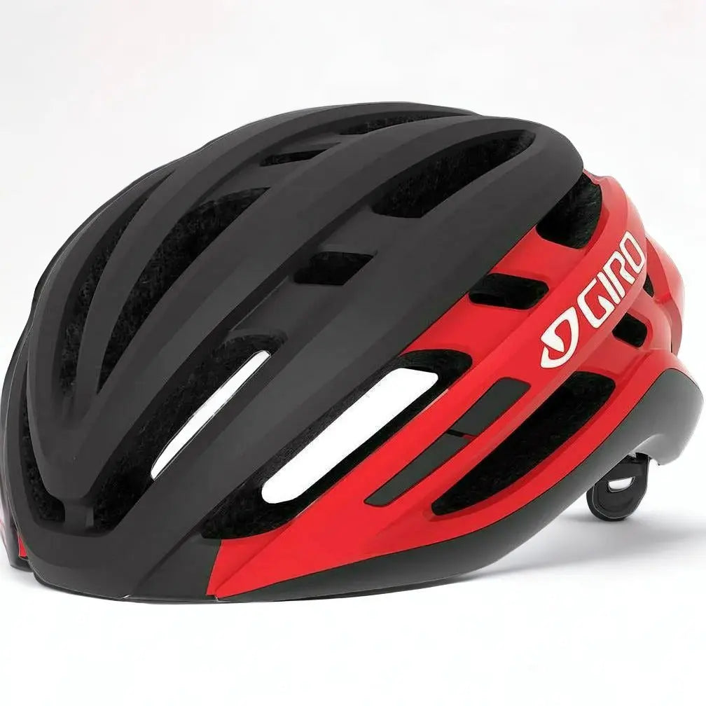 Giro Agilis Road Helmet Matt Black / Bright Red - FREE UK Shipping, FREE 365 Day Returns | Moto Central