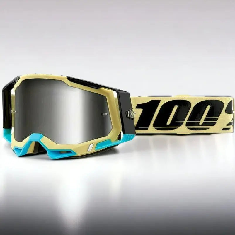 100% Racecraft 2 Goggle Airblast / Mirror Silver Lens - FREE UK Shipping, FREE 365 Day Returns | Moto Central
