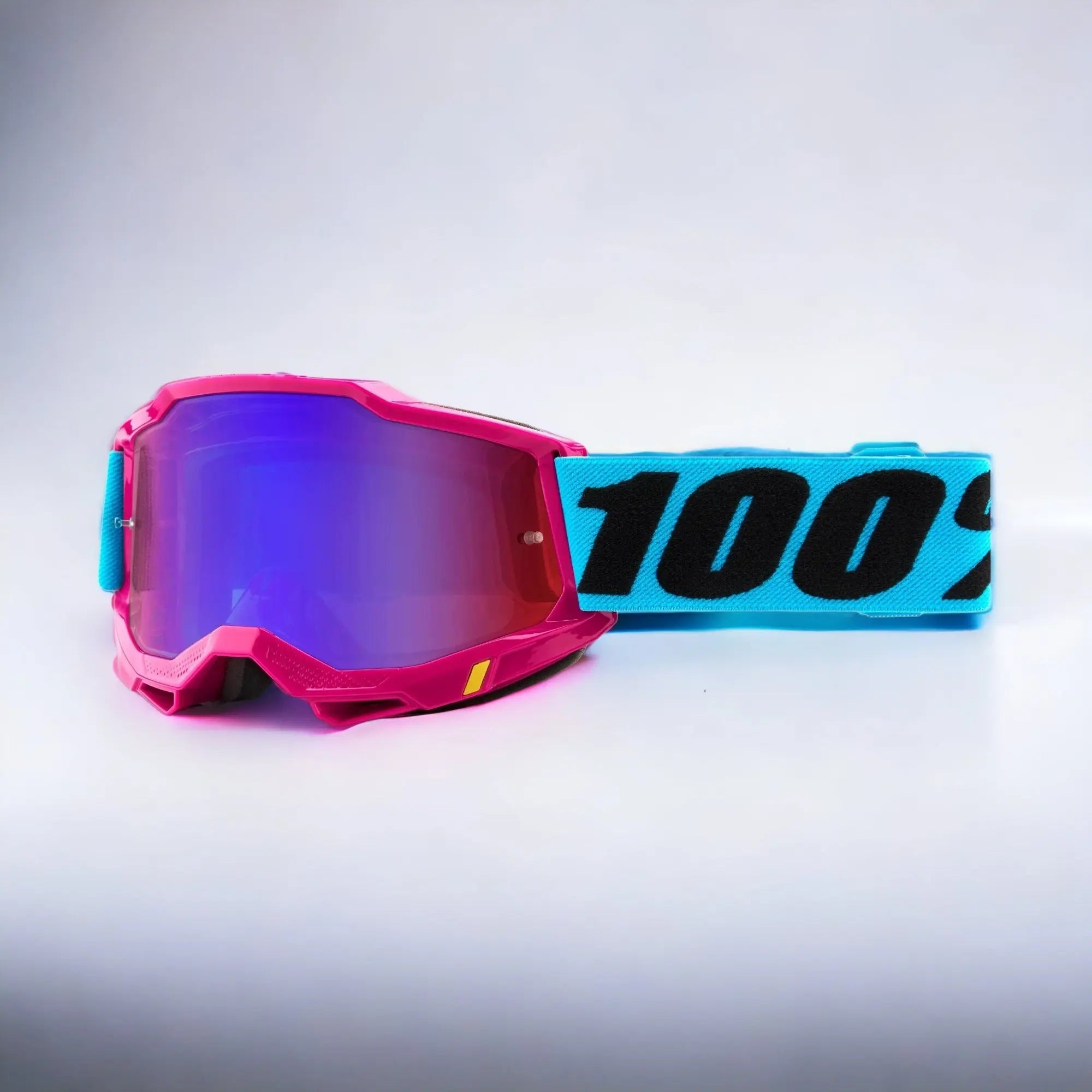 100% Accuri 2 Goggle Lefleur / Mirror Red - Blue Lens - FREE UK Shipping, FREE 365 Day Returns | Moto Central