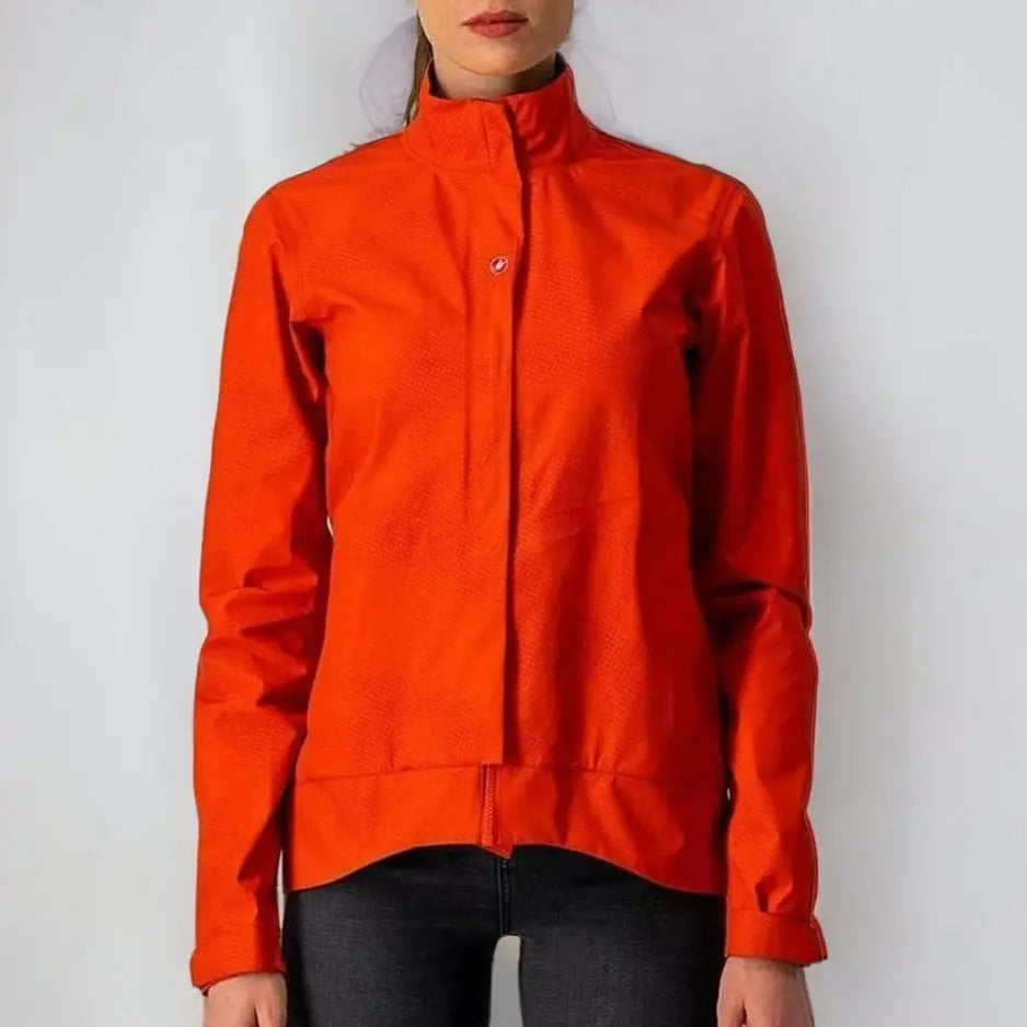 Castelli Commuter Ladies Reflex Jacket Fiery Red - FREE UK Shipping, FREE 365 Day Returns | Moto Central