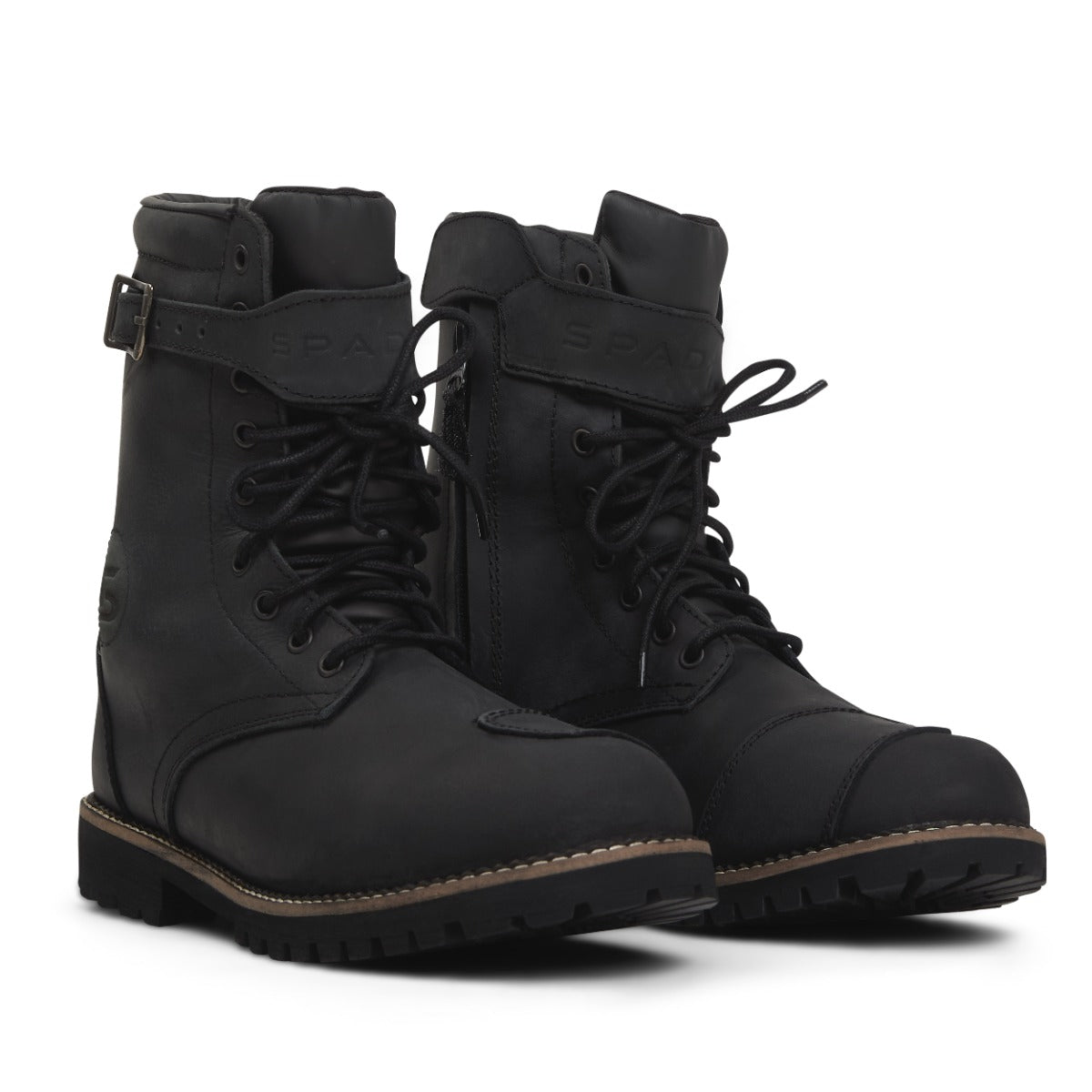 Spada Pilgrim Grande Rev.2 CE Waterproof Boots Distressed Black FREE UK Delivery, FREE 365 Day Returns | Moto Central