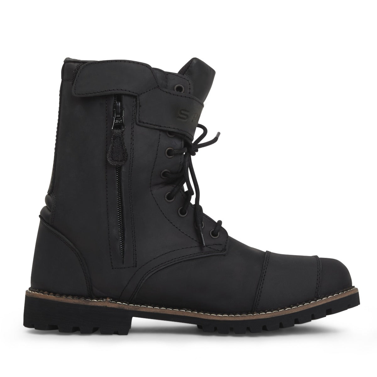Spada Pilgrim Grande Rev.2 CE Waterproof Boots Distressed Black FREE UK Delivery, FREE 365 Day Returns | Moto Central
