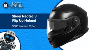 Shoei Neotec 3 Plain Flip-Up Helmet Black - FREE UK Shipping, FREE 365 Day Returns | Moto Central